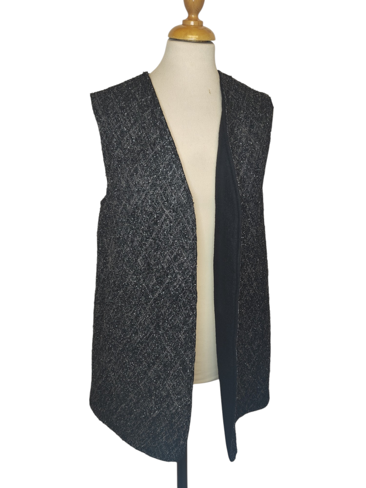 Gilet-Cappotto Lurex