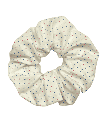Colored dots scrunchies