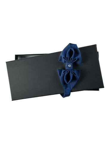 Midnight blue bow tie