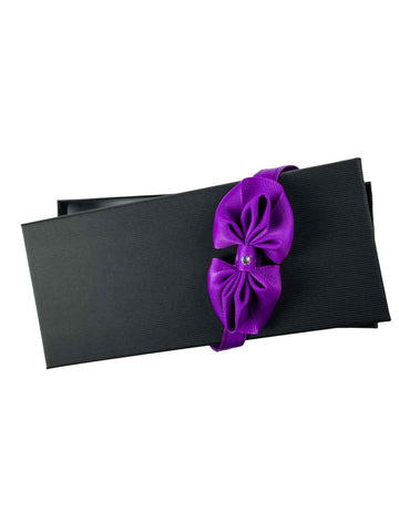 Purple bow tie